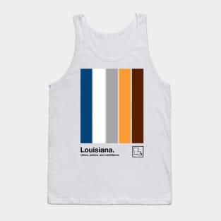 Louisiana // Original Minimalist Artwork Poster Design Tank Top